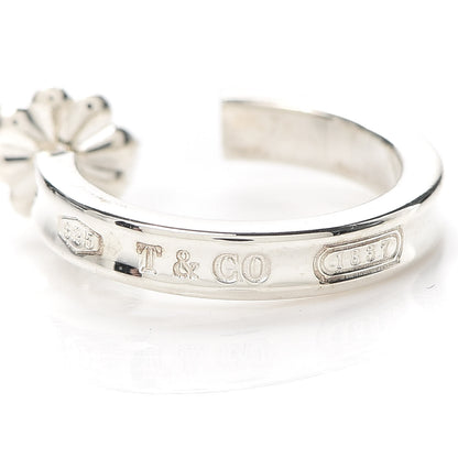 Tiffany Sterling Silver 1837 Small Narrow Hoop Earrings 4 of 5
