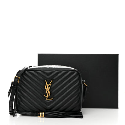 Saint Laurent Calfskin Matelasse Monogram Lou Camera Bag Black 17 of 17