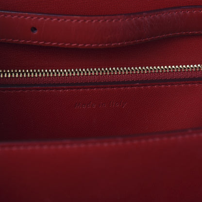 Celine Box Calfskin Medium Classic Box Flap Bag Red 8 of 9