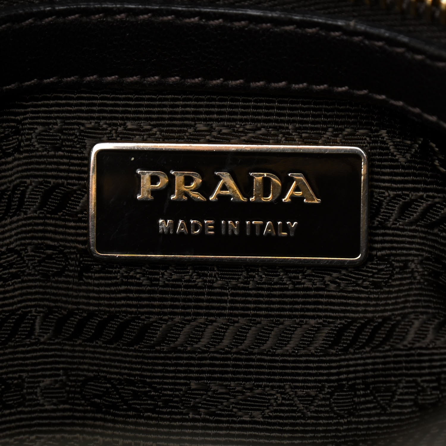 Prada Tessuto Nylon Gaufre Shopping Satchel Fumo 5 of 14