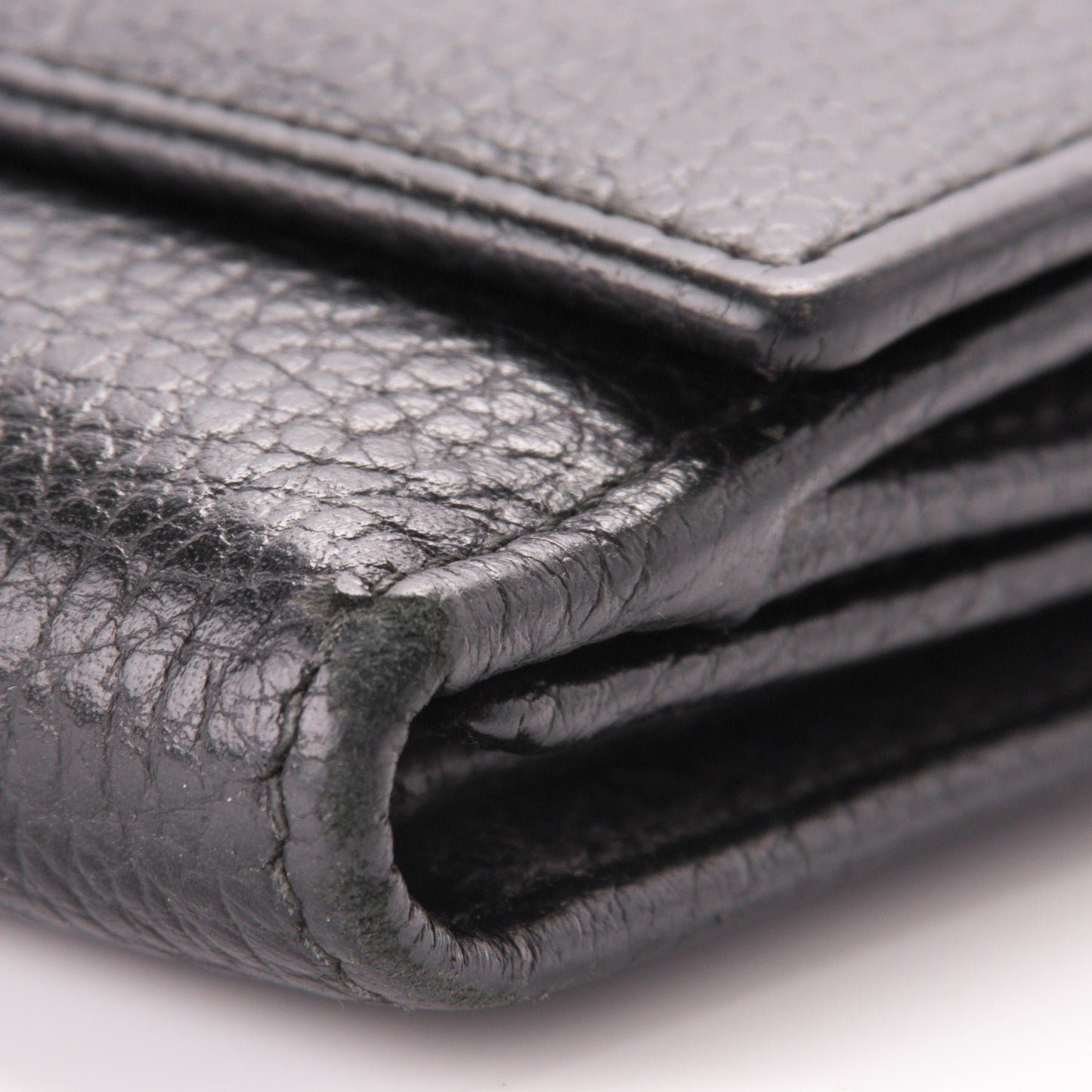 Calfskin Studded Soho Continental Wallet Black