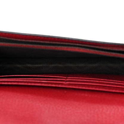 Gucci GG Supreme Monogram Web Queen Margaret Chain Wallet Red 5 of 12