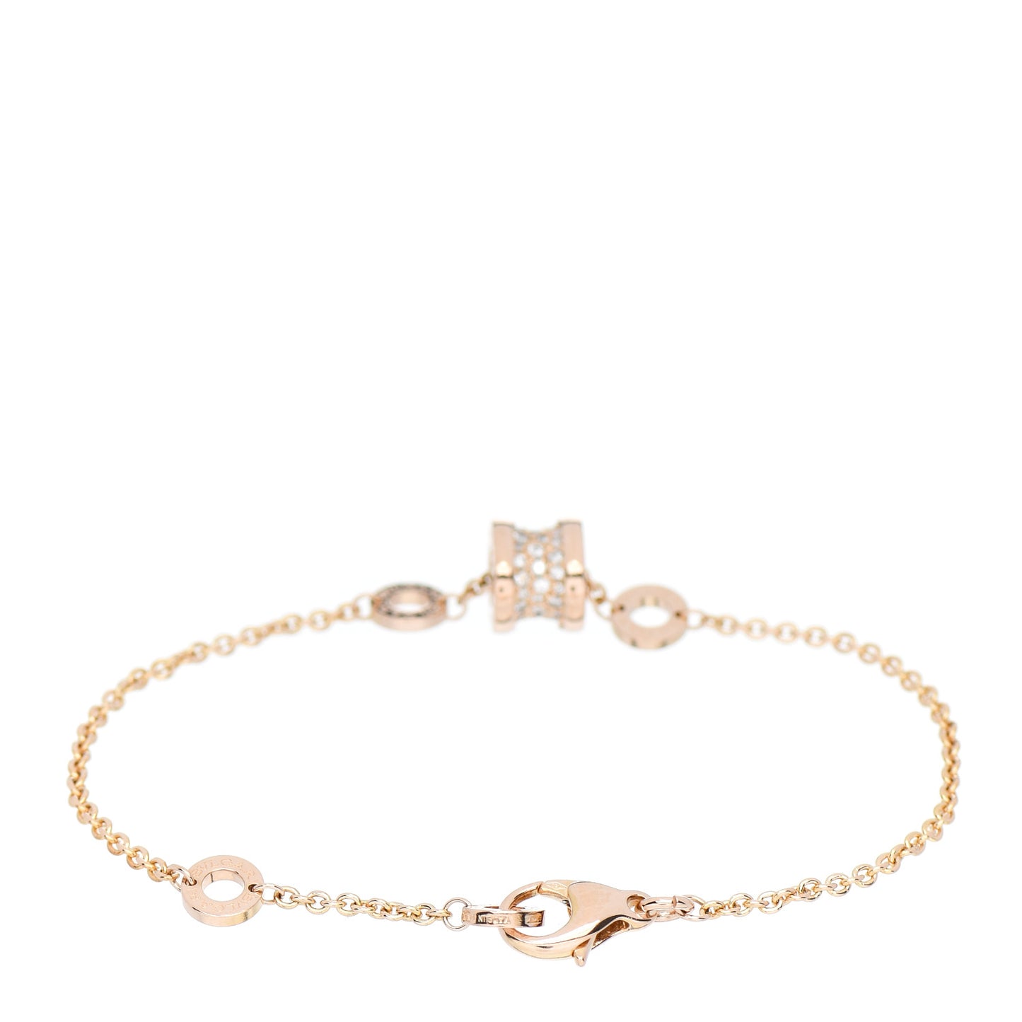 18K Rose Gold Diamond B.Zero1 Bracelet SM
