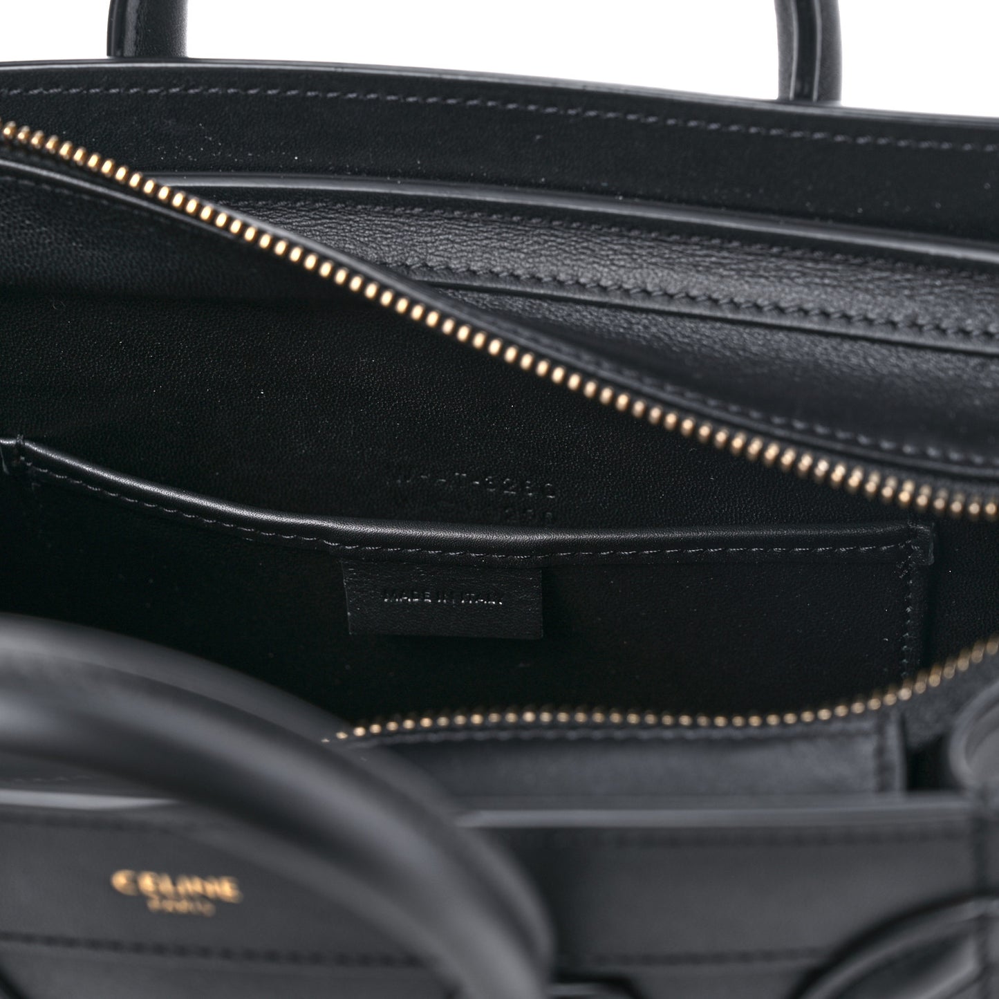 Smooth Calfskin Nano Luggage Black