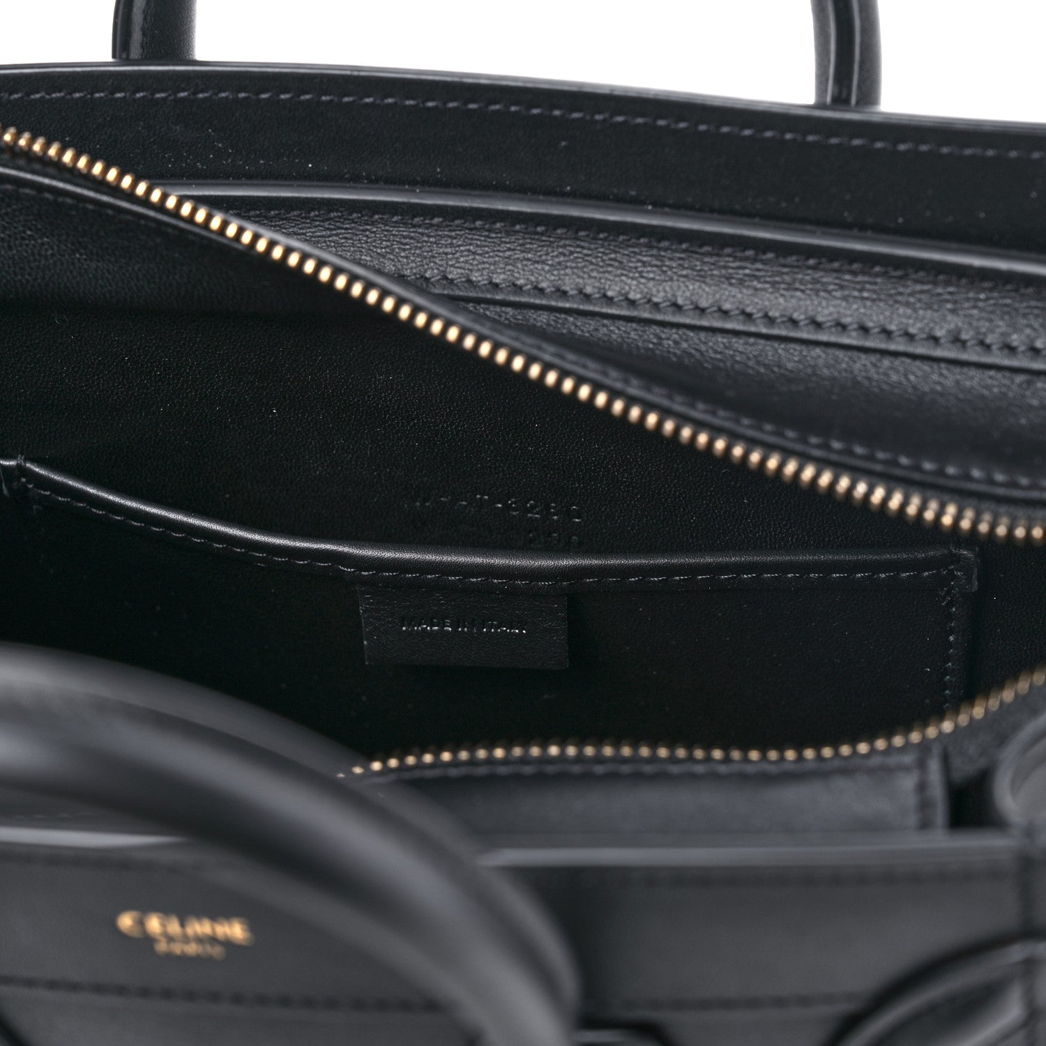 Celine Smooth Calfskin Nano Luggage Black 11 of 14