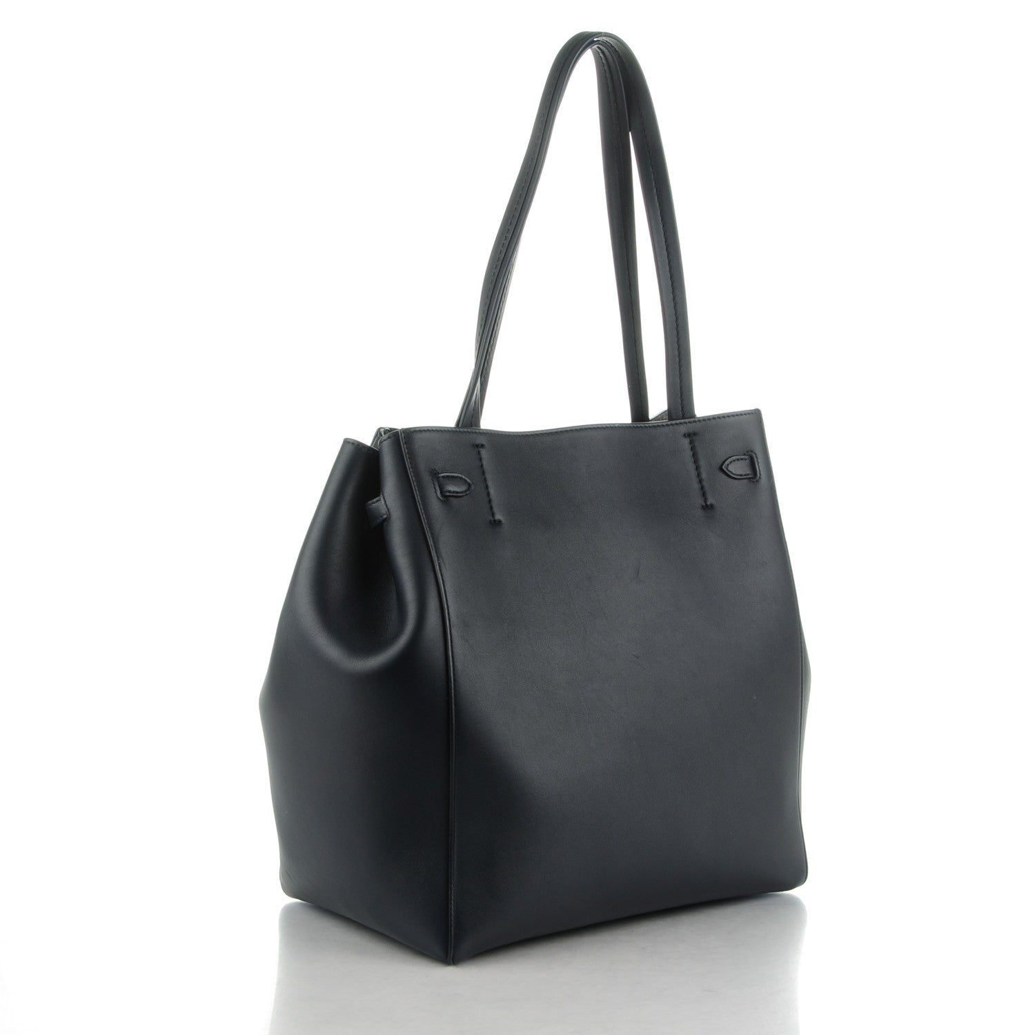 Celine Smooth Calfskin Small Tassel Cabas Phantom Navy Blue 3 of 8