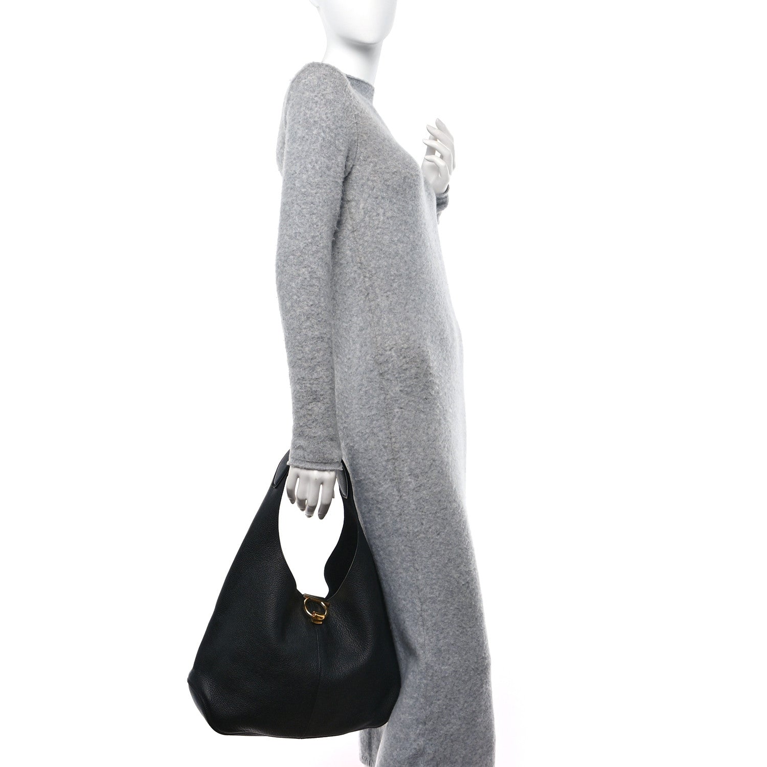 Salvatore Ferragamo Calfskin Margot Hobo Black 2 of 11