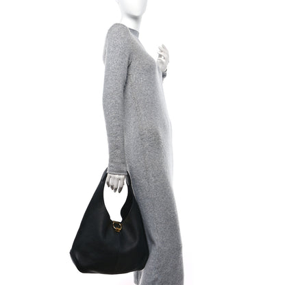 Salvatore Ferragamo Calfskin Margot Hobo Black 2 of 11
