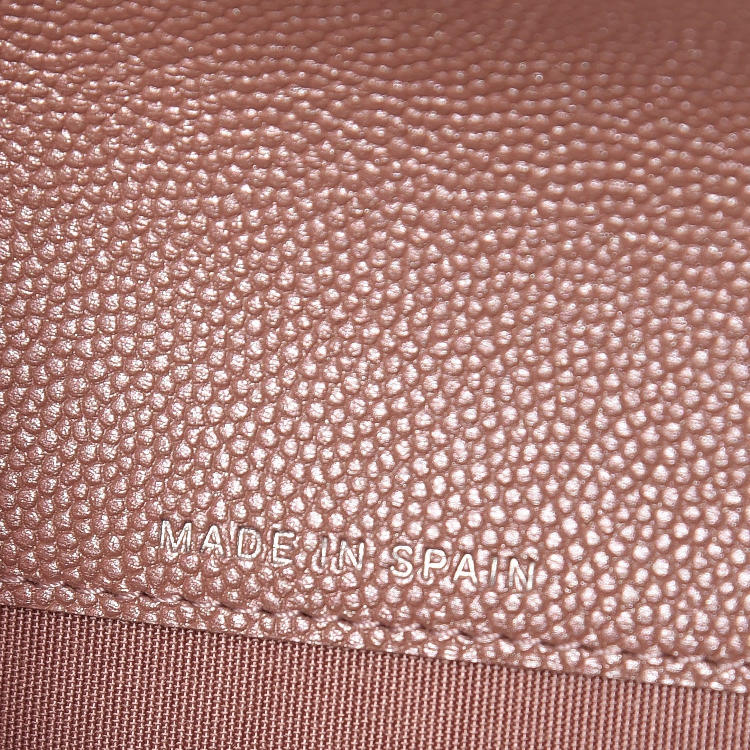 Chanel Metallic Caviar Chevron Quilted Vintage Mademoiselle Card Holder Pink 7 of 9