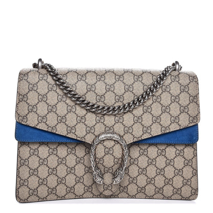 Gucci GG Supreme Monogram Medium Dionysus Shoulder Bag Blue 1 of 8