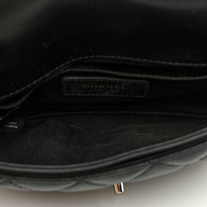 Chanel Calfskin Quilted CC Uniform Flap Belt Bag Black 5 of 9
