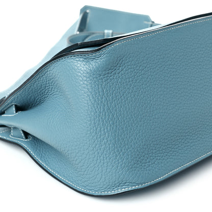 Hermes Taurillon Clemence Jypsiere 31 Blue Jean 8 of 10