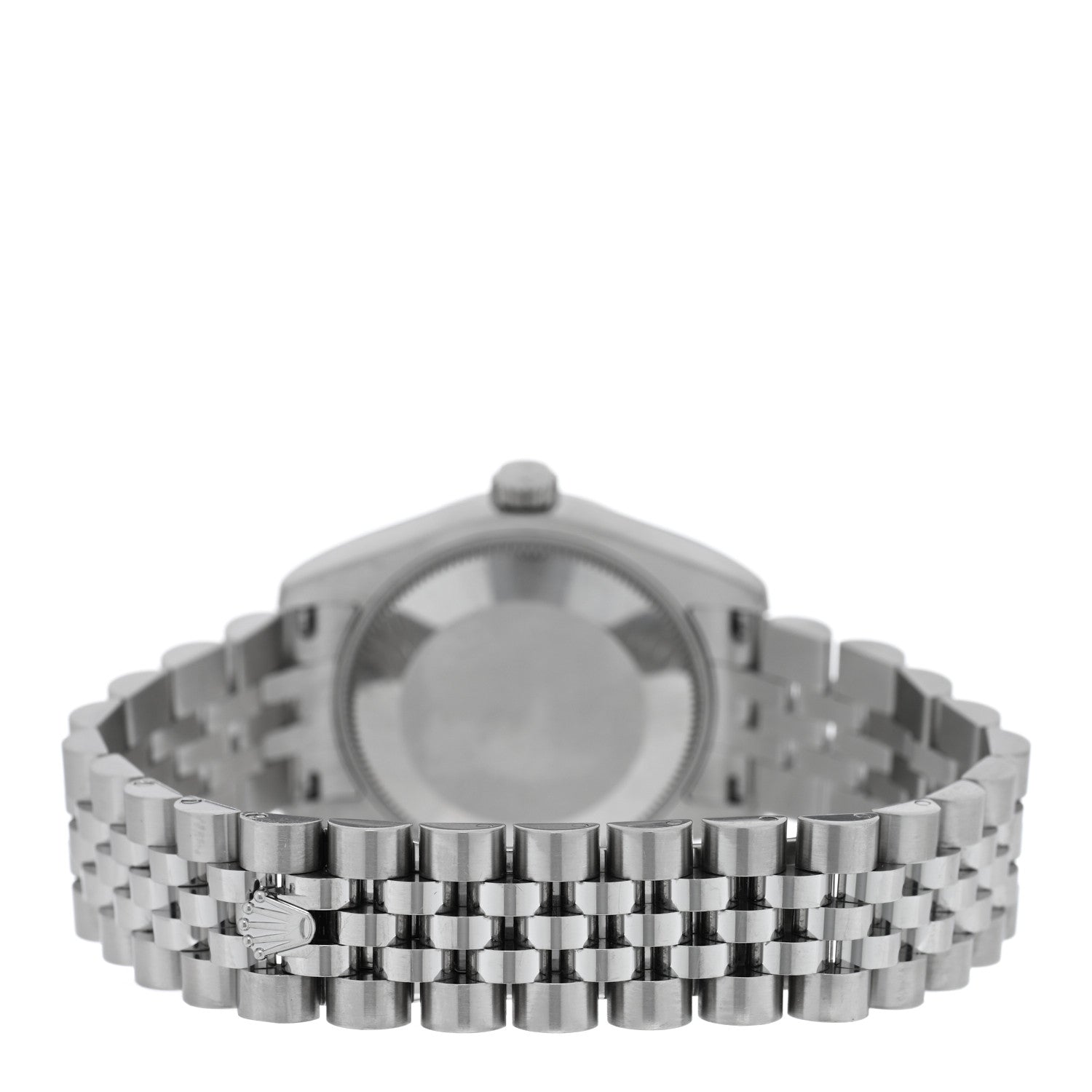 Rolex Stainless Steel 18K White Gold 31mm Oyster Perpetual Datejust Watch Silver Roman 178274 3 of 5