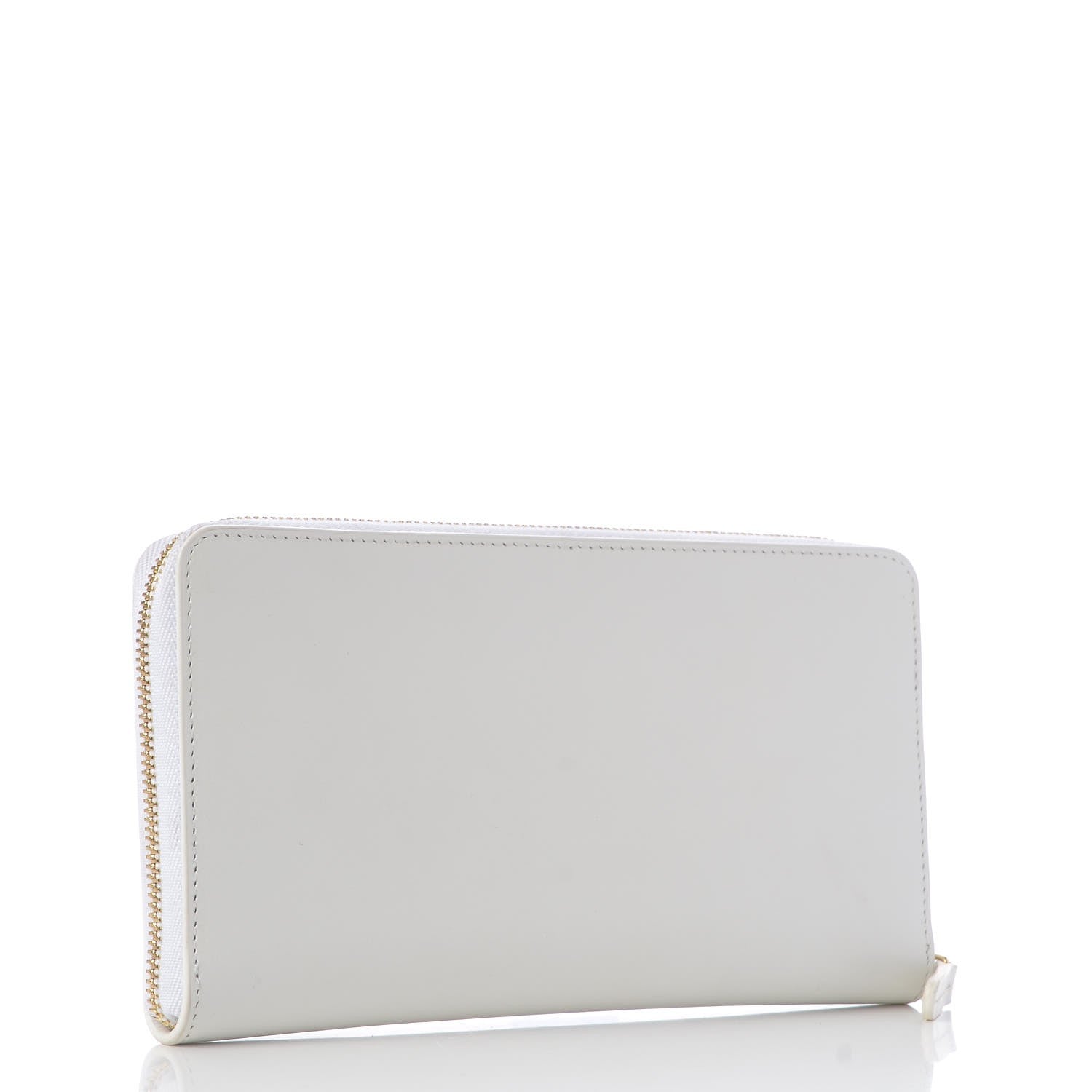 Mansur Gavriel Calfskin Continental Zip Wallet White 3 of 7