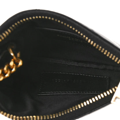 Saint Laurent Calfskin Matelasse Monogram Key Pouch Black 5 of 8