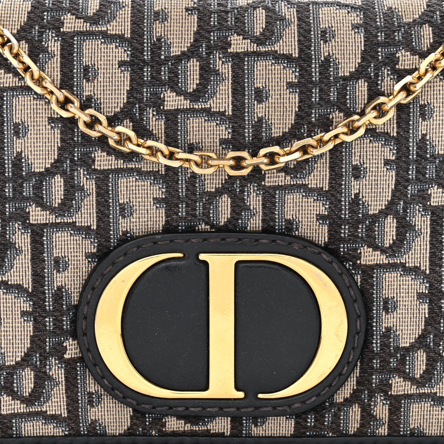 Christian Dior Oblique 30 Montaigne 2-In-1 Pouch Blue 9 of 14