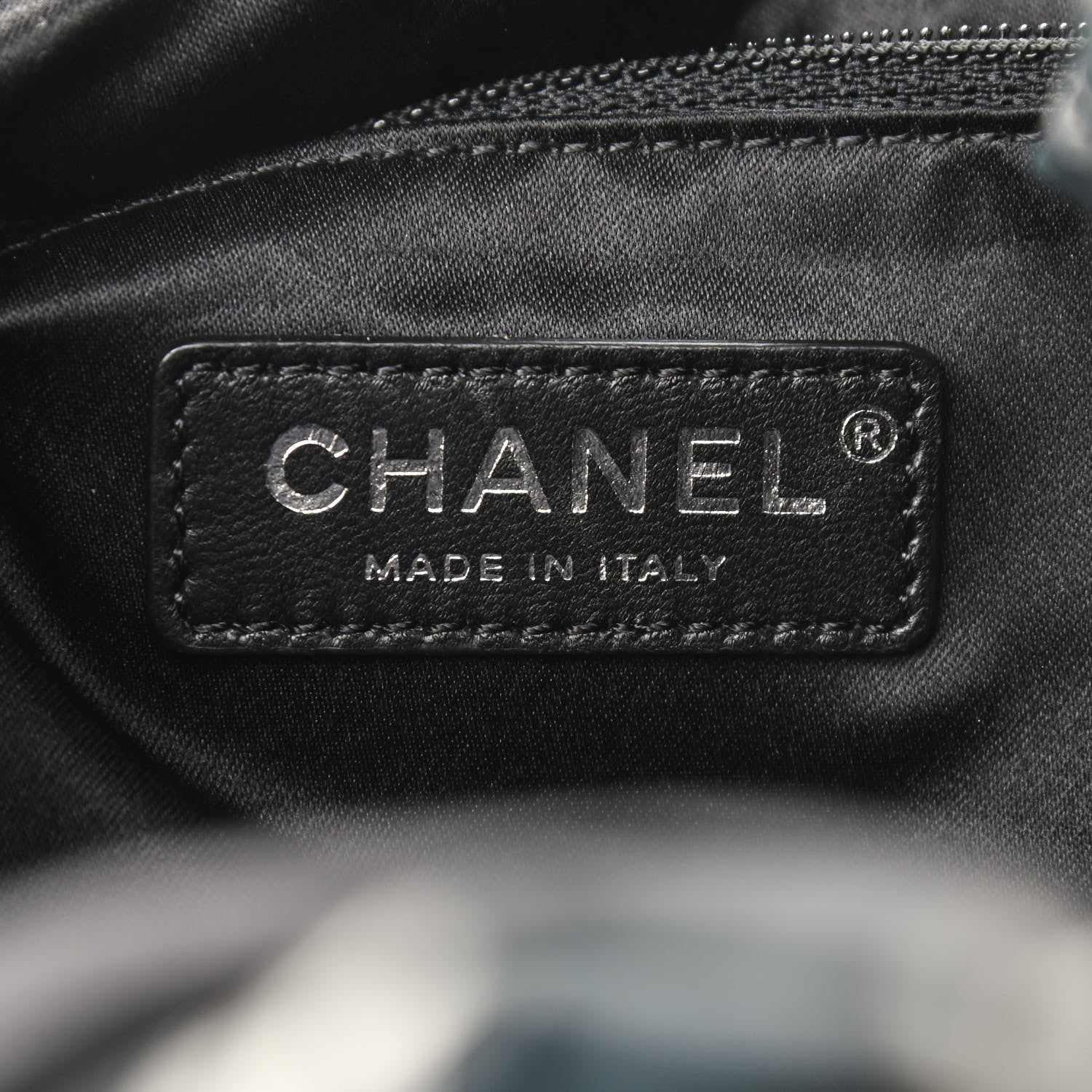 Chanel Sequin Nylon Lambskin Astronaut Essentials Backpack Black White 6 of 9