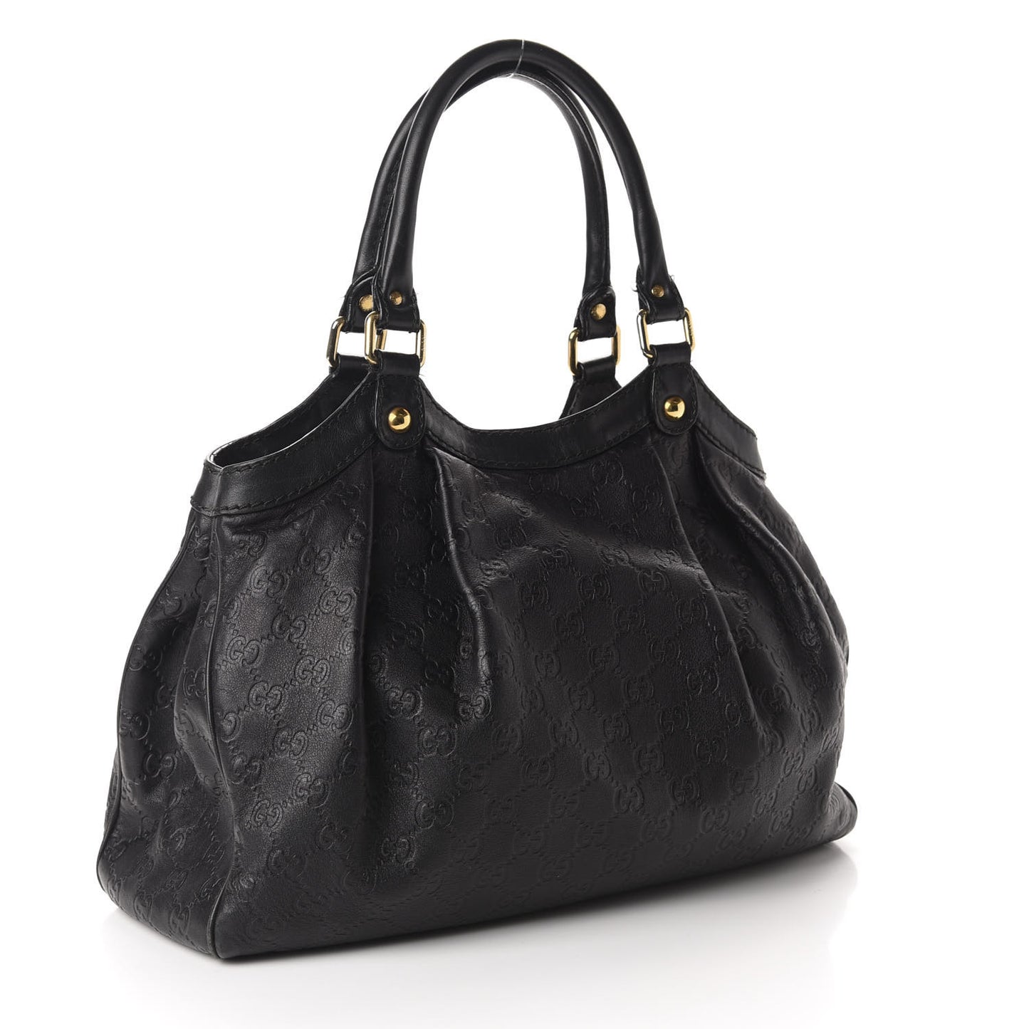 Guccissima Medium Sukey Tote Black
