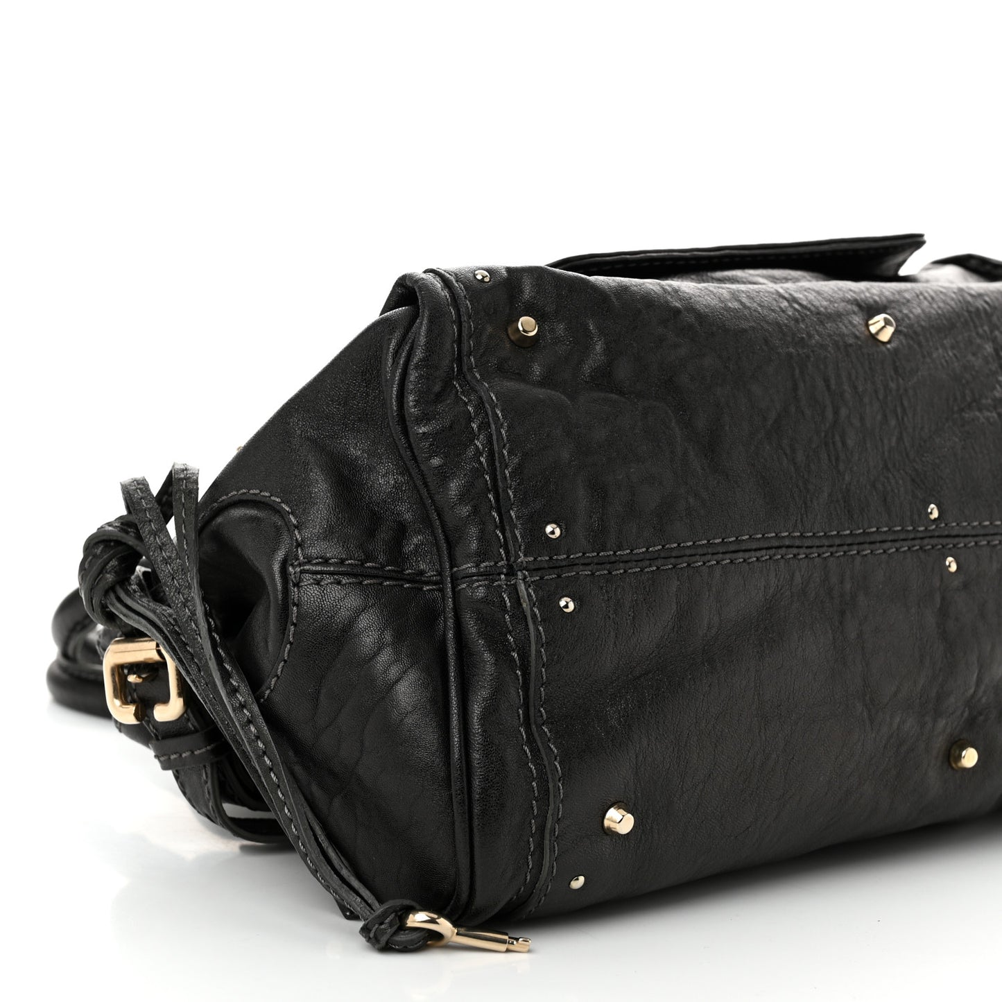 Calfskin Medium Paddington Capsule Satchel Bleu Nuit