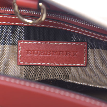 Burberry Canvas Mega Check Medium Ashby Hobo Cadmium Red 6 of 11