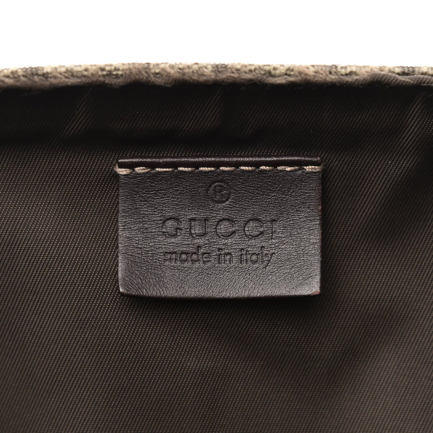 GG Plus Monogram Messenger Diaper Bag Dark Brown