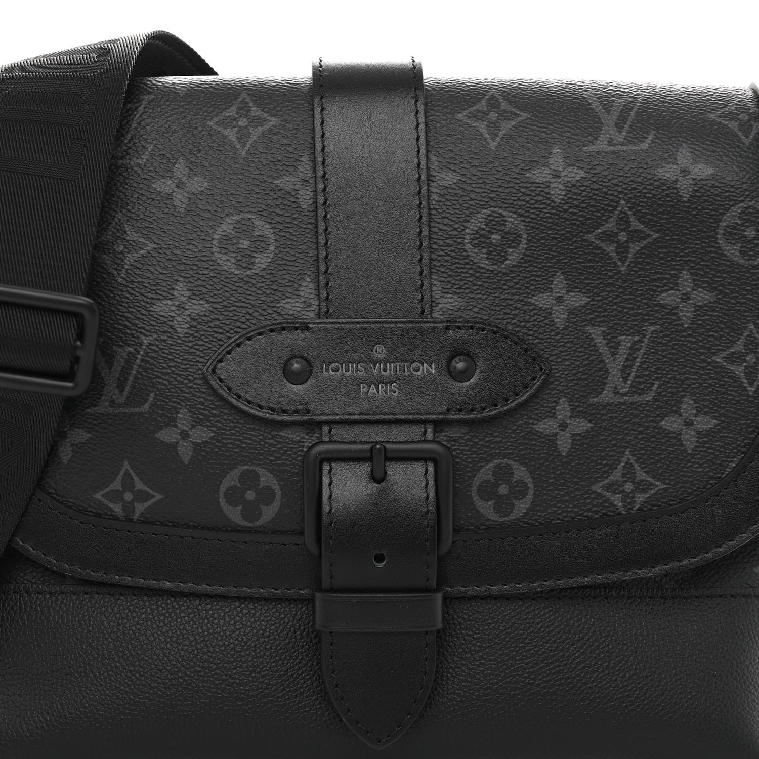 Louis Vuitton Monogram Eclipse Saumur Messenger NV Black 7 of 9