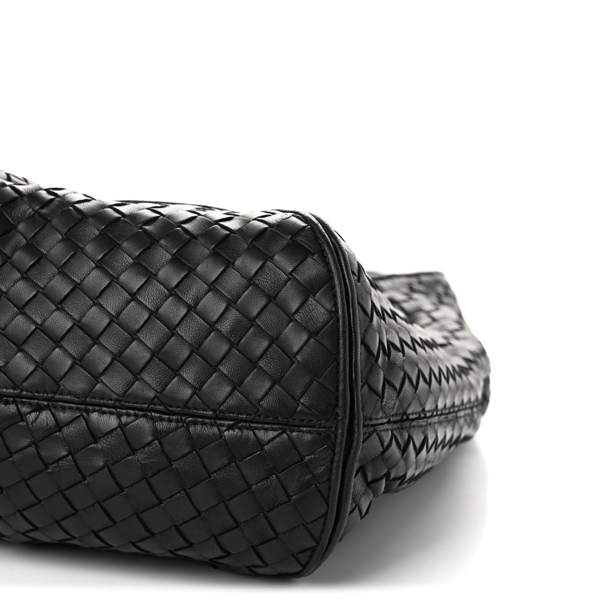 Nappa Intrecciato Ball Hobo Black