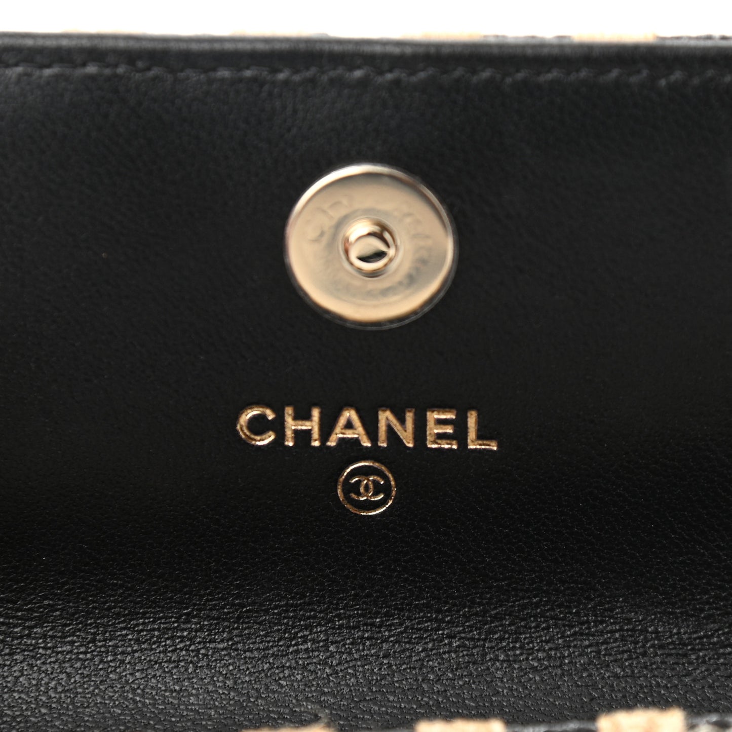 Raffia Jute Striped Belt Bag Black Beige