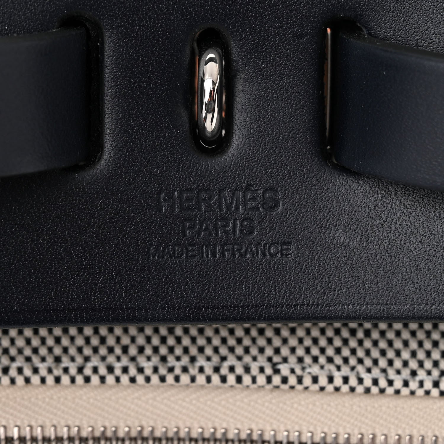 Hermes Criss Viking Vache Hunter Herbag a Dos Zip Retourne Backpack Ecru Bleu Indigo 7 of 14