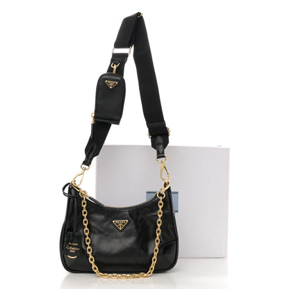 Prada Patent Naplak Re-Edition 2005 Shoulder Bag Black 11 of 11