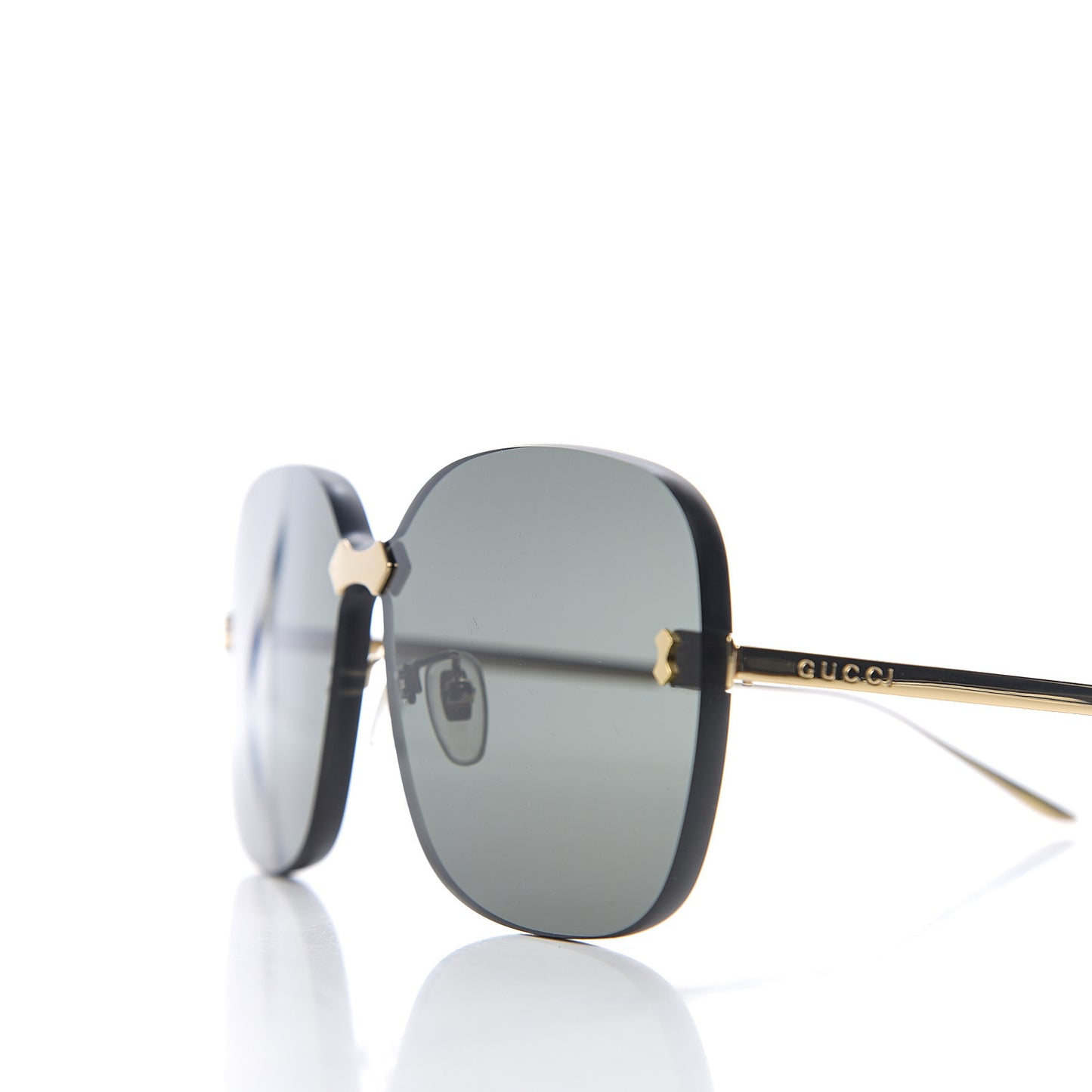 Rimless Sunglasses GG0355S Gold