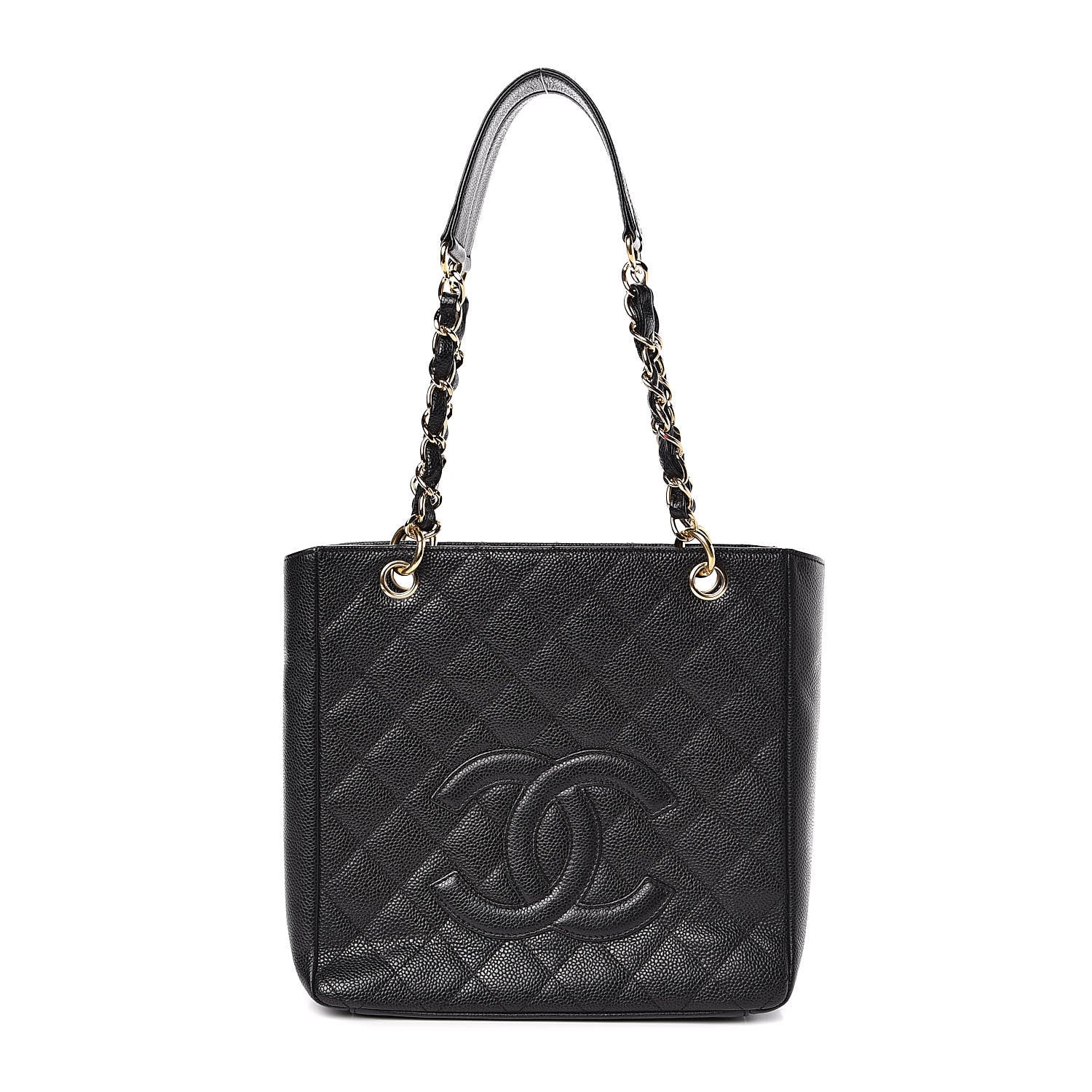 Chanel Caviar Quilted Petit Shopping Tote PST Black 1 of 11