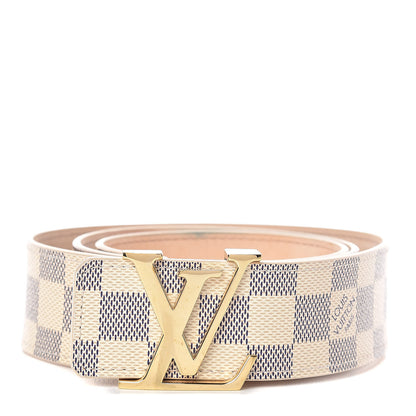 Louis Vuitton Damier Azur LV Initiales Belt 90 36 1 of 8