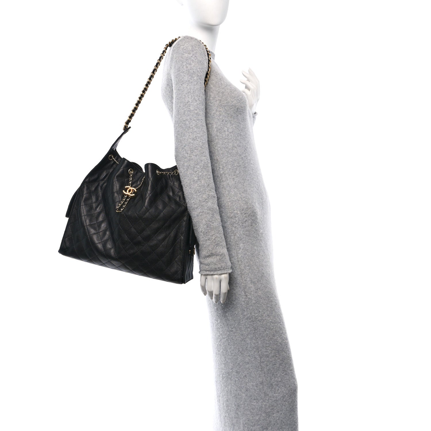 Chanel Caviar Quilted Medium Chanel 25 Handbag Black 2 of 11