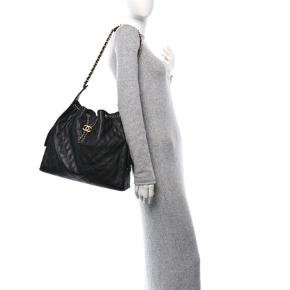 Chanel Caviar Quilted Medium Chanel 25 Handbag Black 2 of 11