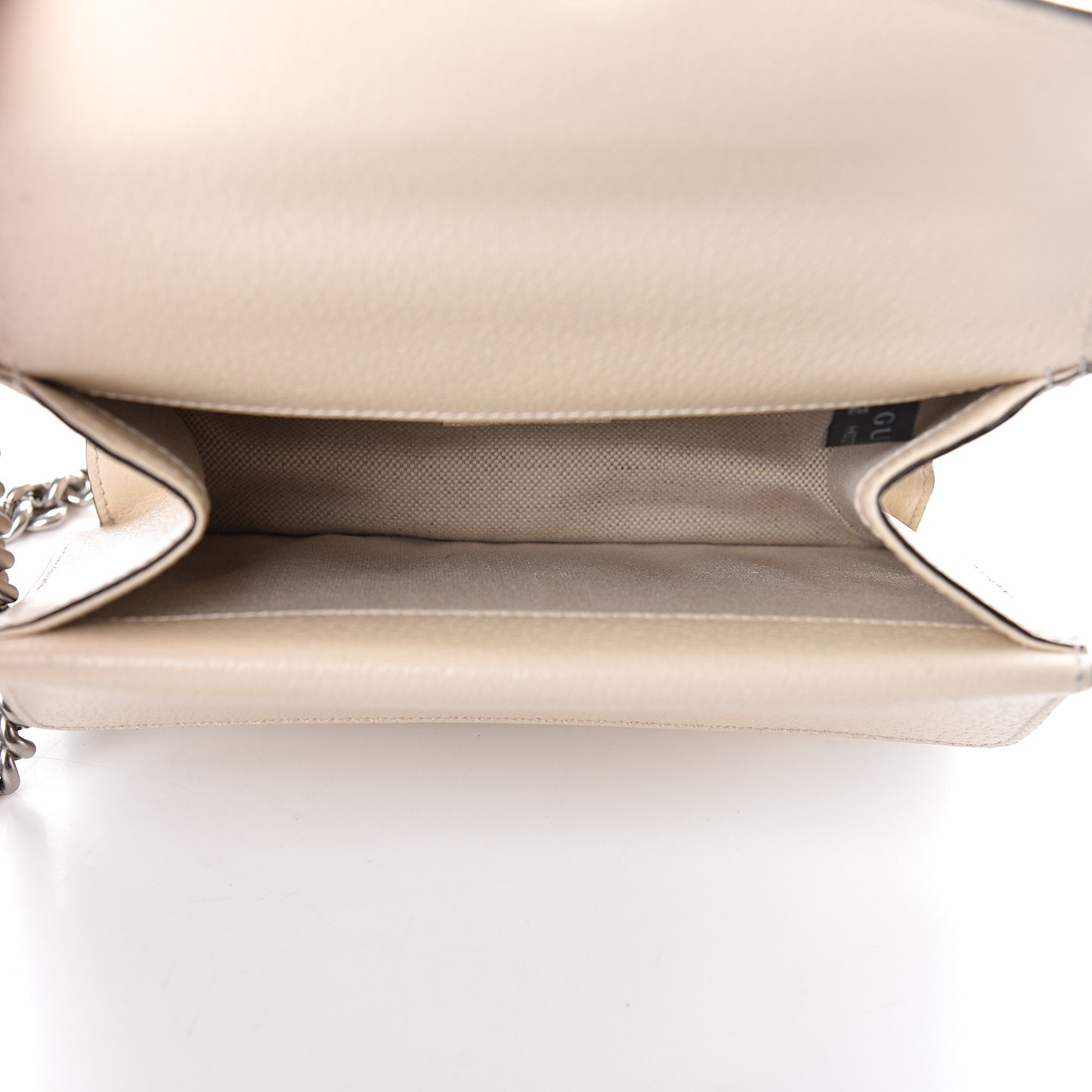Textured Calfskin Crystal Mini Dionysus Shoulder Bag Mystic White