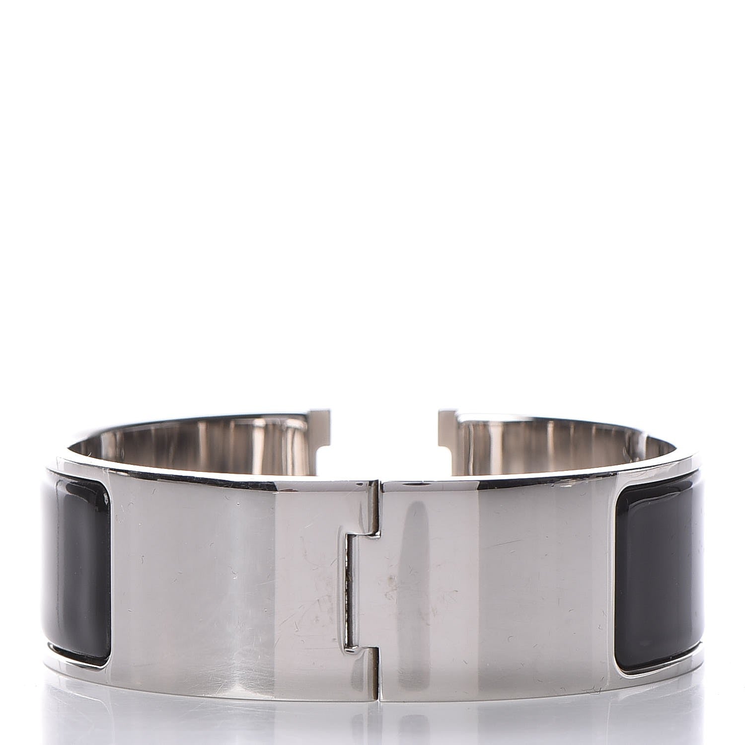 Hermes Enamel Wide Clic Clac H Bracelet GM Black 3 of 5