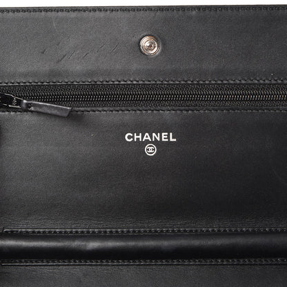 Chanel Caviar Timeless CC Wallet On Chain WOC Black 6 of 12