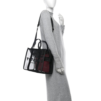 Marc Jacobs Nylon The Mesh Medium Tote Bag Black Pink 2 of 10