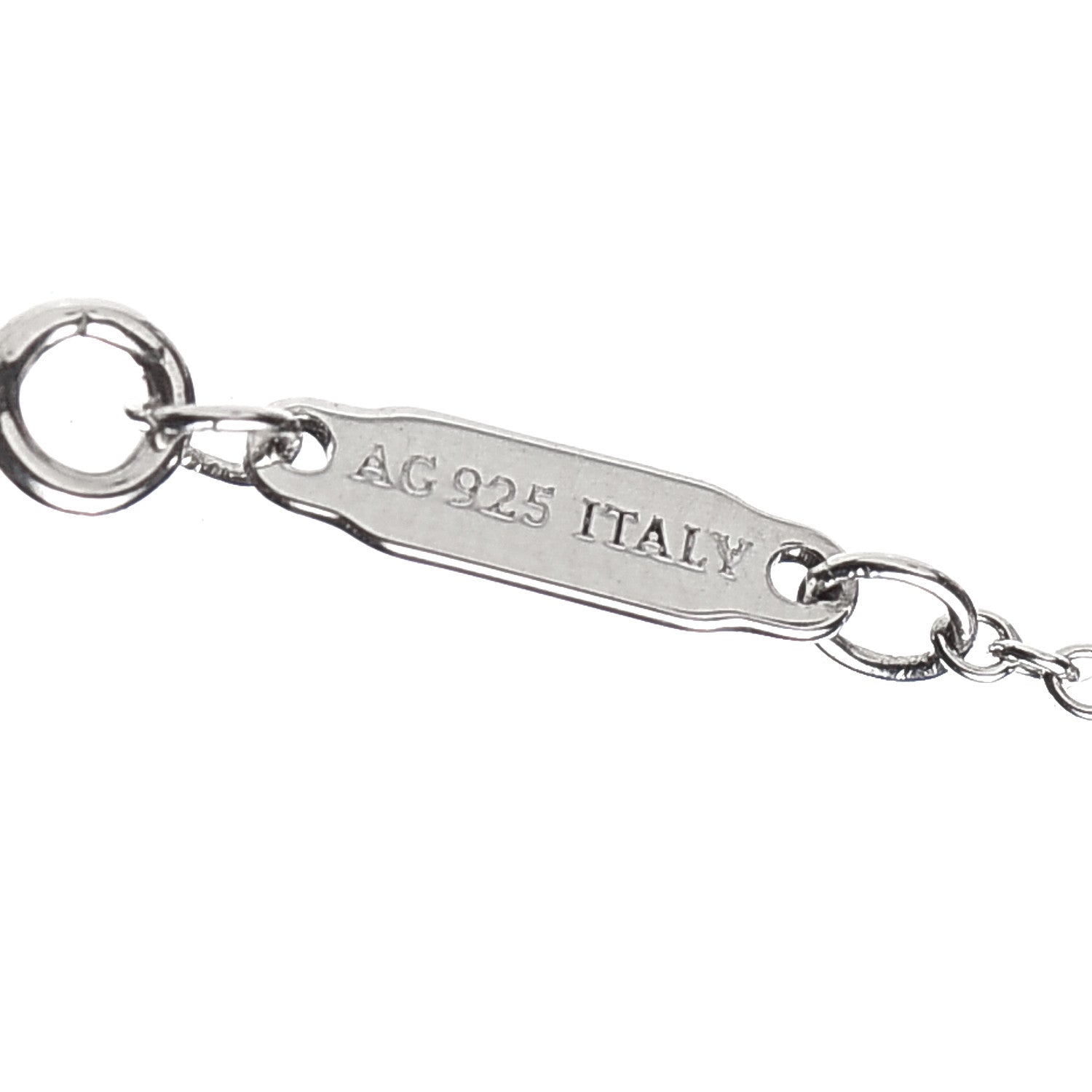 Tiffany Sterling Silver Large T Smile Pendant Necklace 5 of 5