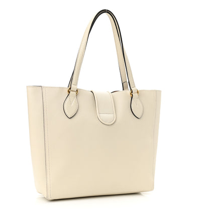 Gucci New Sakai Calfskin Lux Small Dahlia Tote Mystic White 4 of 11