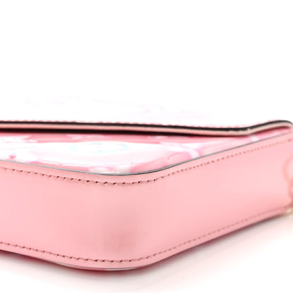 Louis Vuitton Vernis Valentine Felicie Pochette Chain Wallet Light Pink Neon 12 of 13