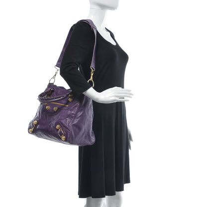 Balenciaga Agneau Giant 21 Gold Hardware Velo Dark Violet 2 of 12