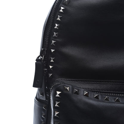 Valentino Garavani Vitello Medium Rockstud Backpack Black 9 of 9