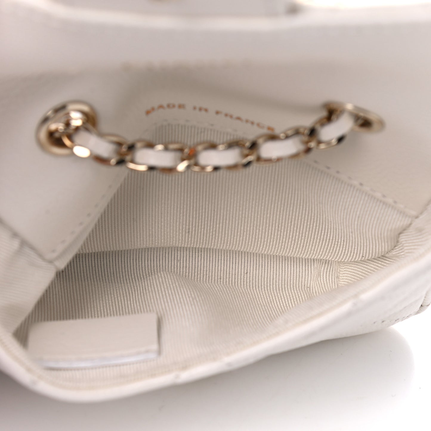Caviar Quilted Belt Bag White