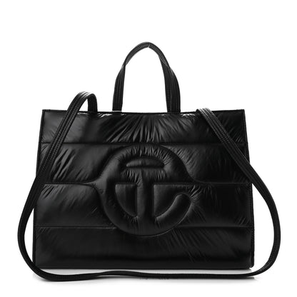 Telfar x MOOSE KNUCKLES Nylon Quilted Medium Shopping Bag Black 1 of 10