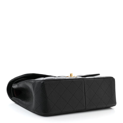 Chanel Caviar Quilted Jumbo Double Flap Black 4 of 11
