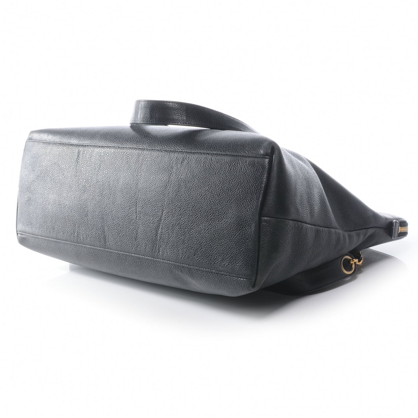 Caviar Large CC Shoulder Bag Black