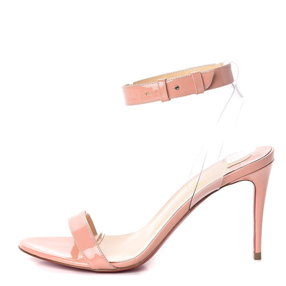 Christian Louboutin Patent PVC Jonatina 85 Sandals 36.5 Pink Transparent 1 of 11