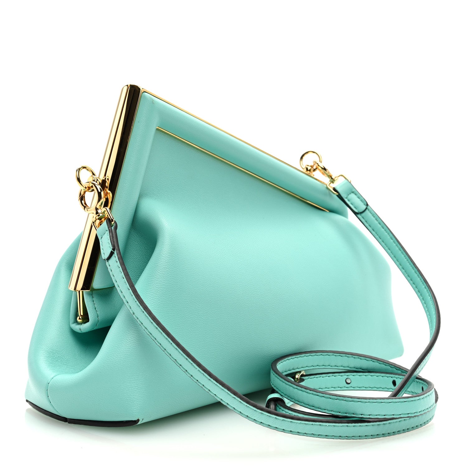 Fendi Shiny Nappa Small Fendi First Spring Turquoise 3 of 11